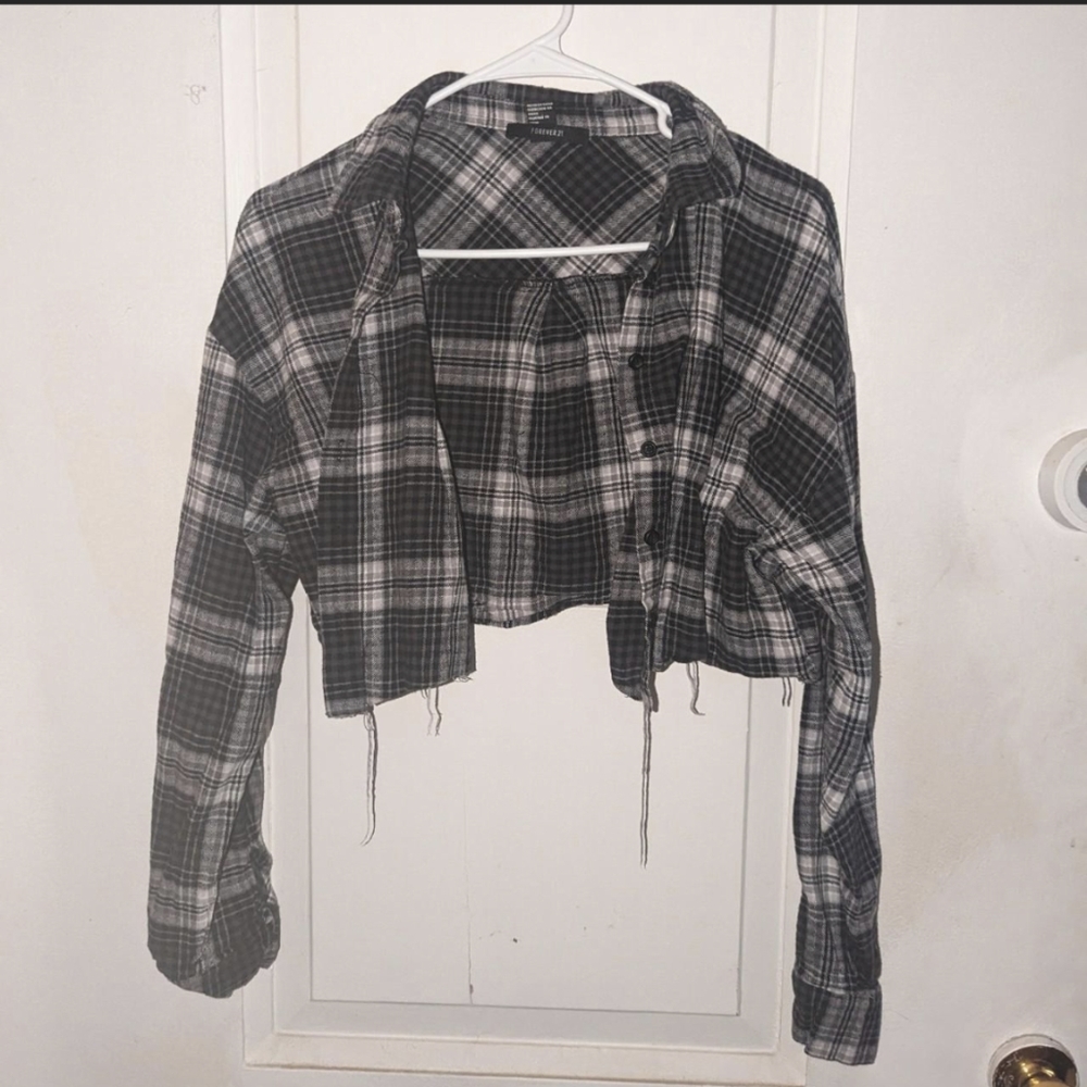 Cropped flannel